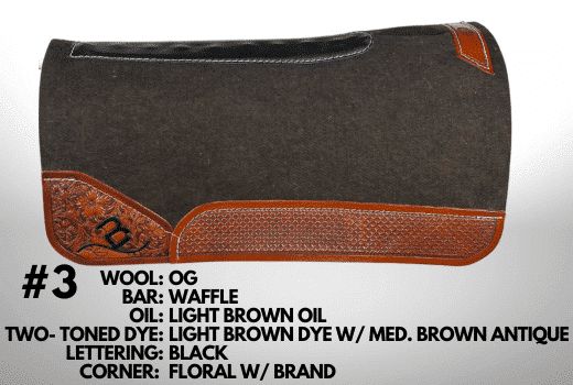 Custom Tooled Saddle Pad
