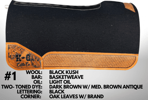 Custom Tooled Saddle Pad