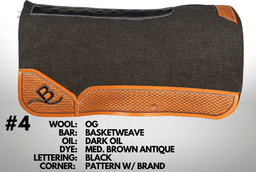 Custom Tooled Saddle Pad