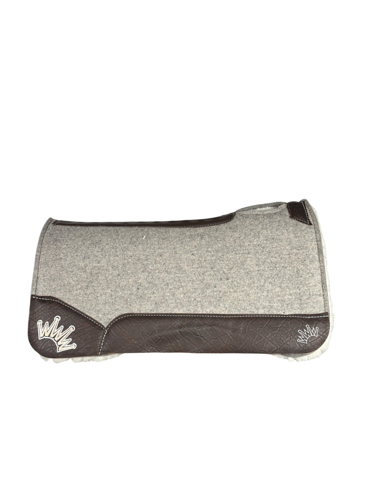 32x32 3/4" Gray Kush Fleece Saddle Pad (#123761)