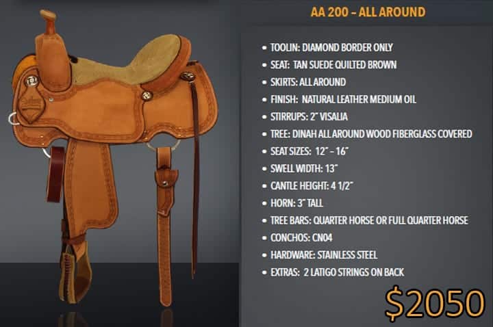 All Around - Best Ever Saddles - Custom Tooled (Copy)