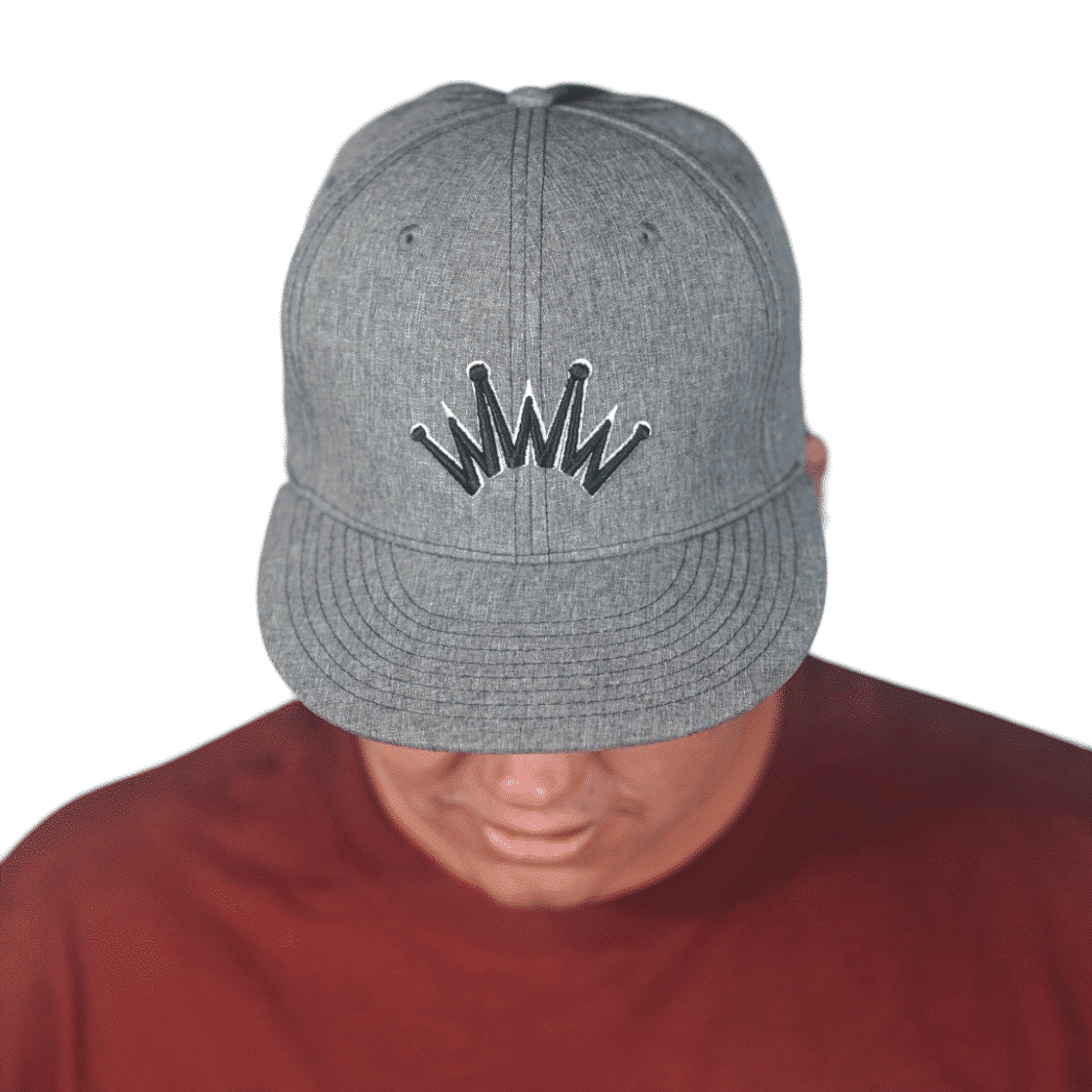 Flat Brim Denim Puff Crown