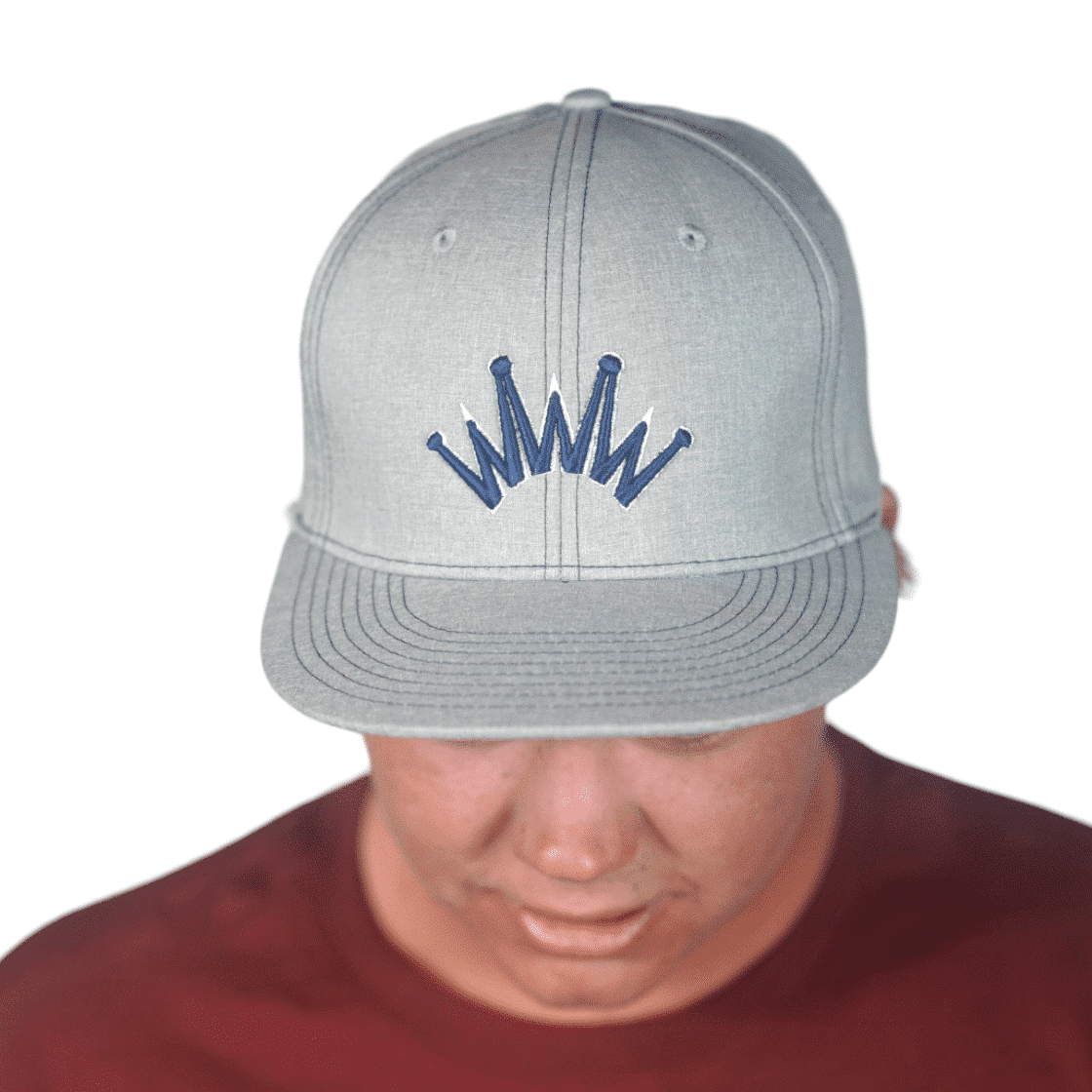 Flat Brim Denim Puff Crown