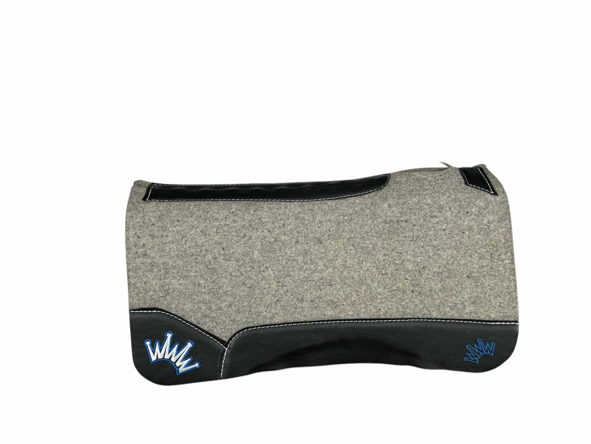 32x32 1" Kush Gray Wool Saddle Pad (#110418)