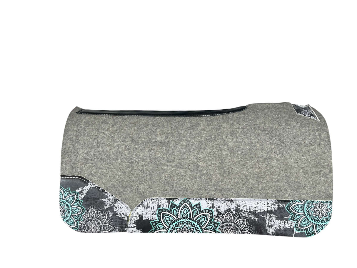 30x30 3/4" Kush Gray Wool Saddle Pad (#110425)