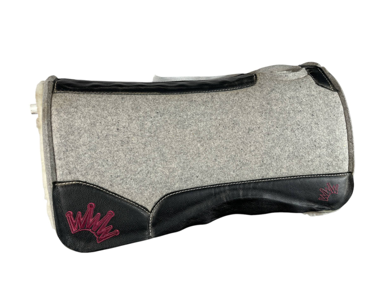 30x30 3/4" Gray Kush Fleece Saddle Pad (#110458)