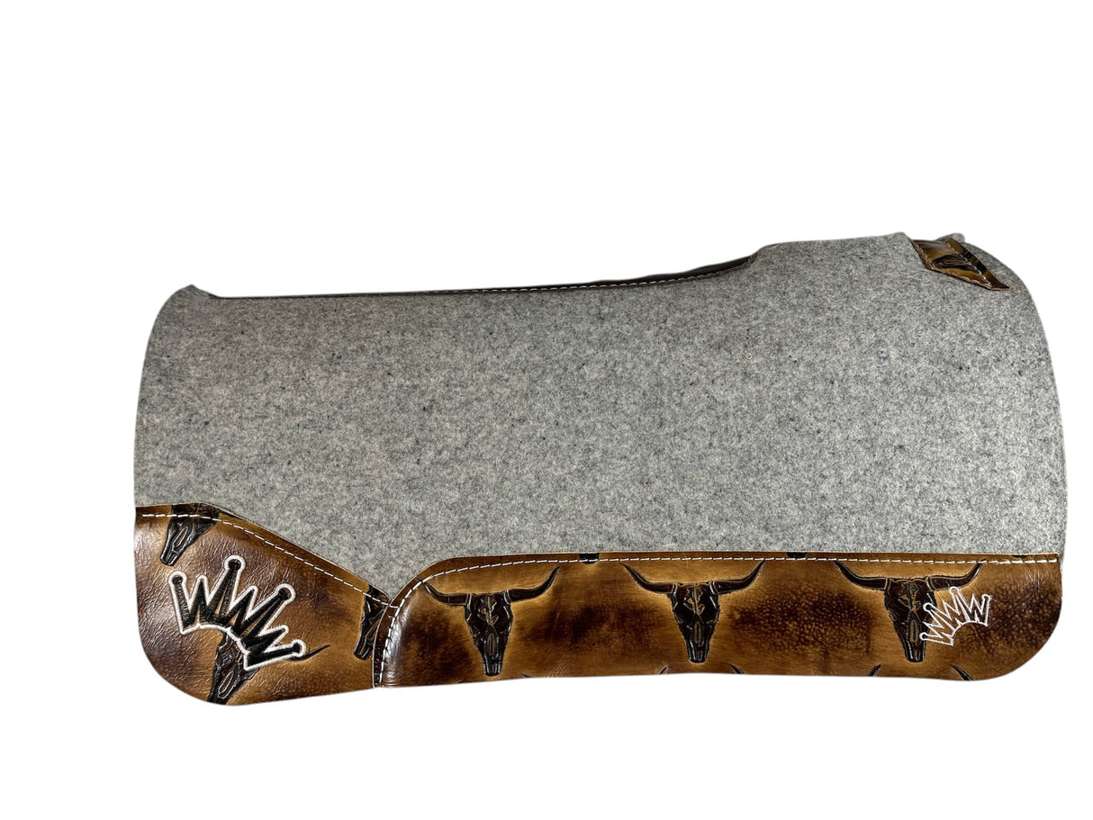 30x30 3/4" Kush Gray Wool Saddle Pad (#110474)