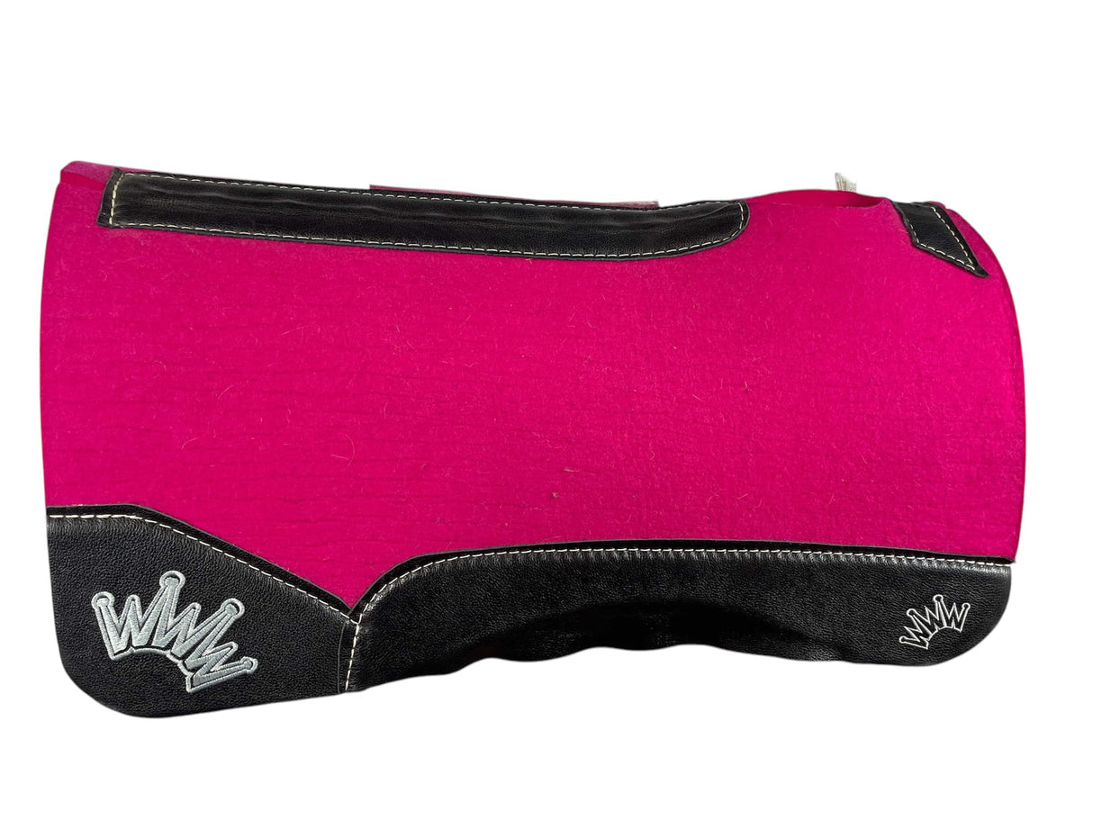 30x30 3/4" Kush Pink Wool Saddle Pad (#110470)