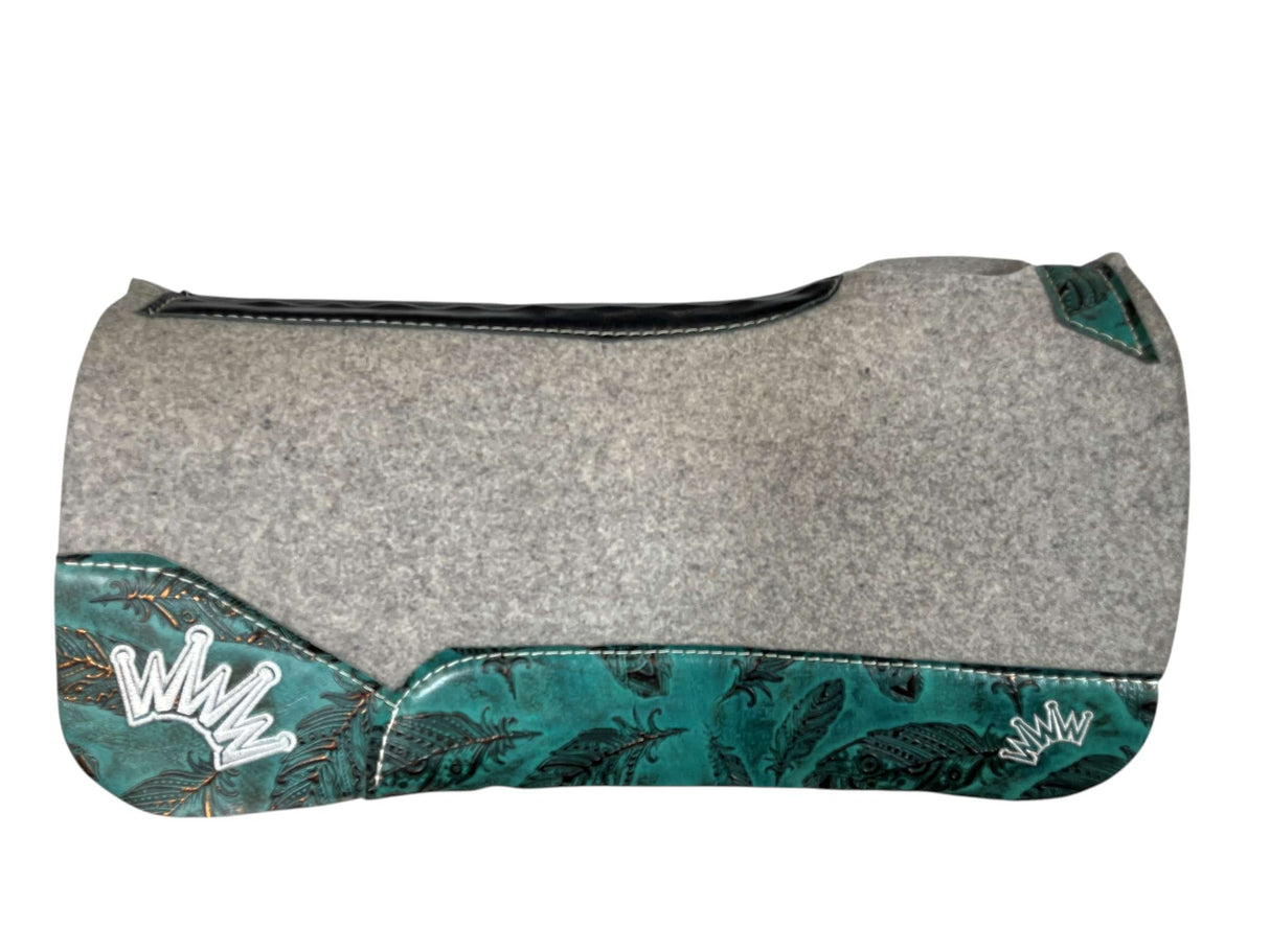 28x28 3/4" Kush Gray Wool Saddle Pad (#110591)