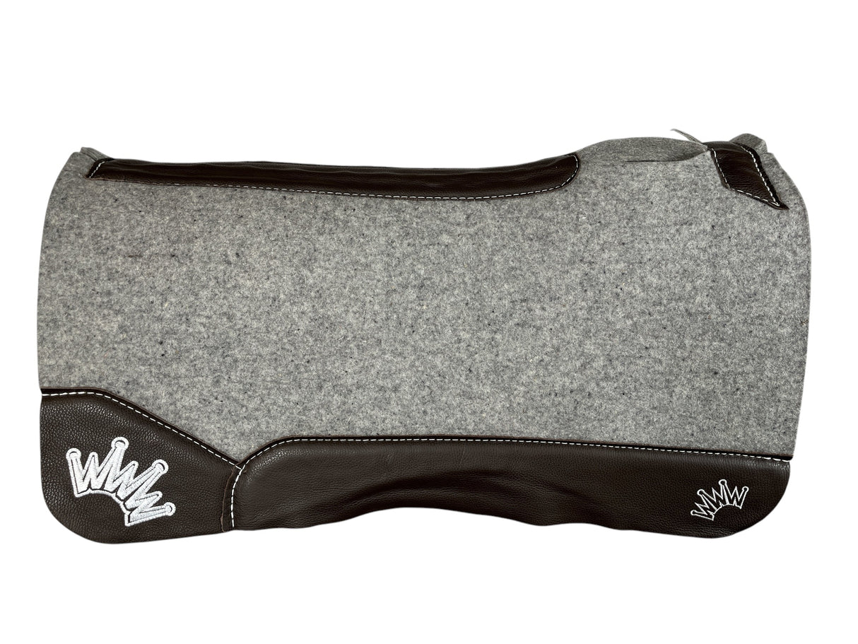 32x32 1" Kush Gray Wool Saddle Pad (#110575)