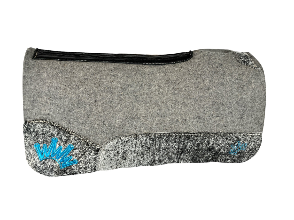 28x28 3/4" Kush Gray Wool Saddle Pad (#110666)