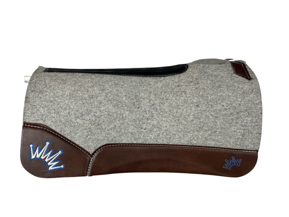 30x30 3/4" Kush Gray Wool Saddle Pad (#110700)