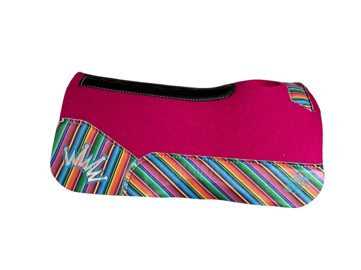 25x25 1" Kush Pink Wool PONY Saddle Pad (#110792)