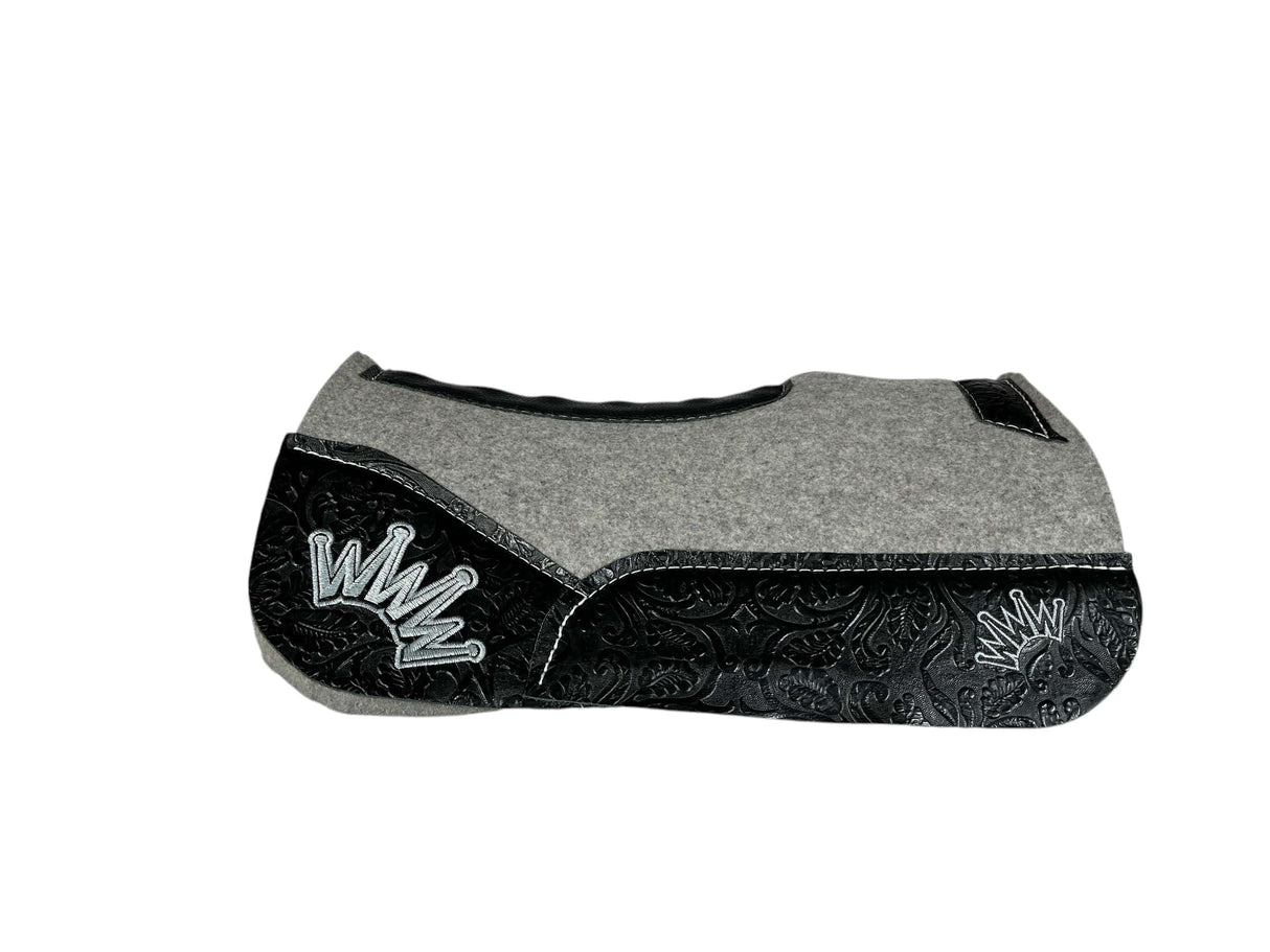 20x20 1" Kush Gray Wool PONY Saddle Pad (#110796)