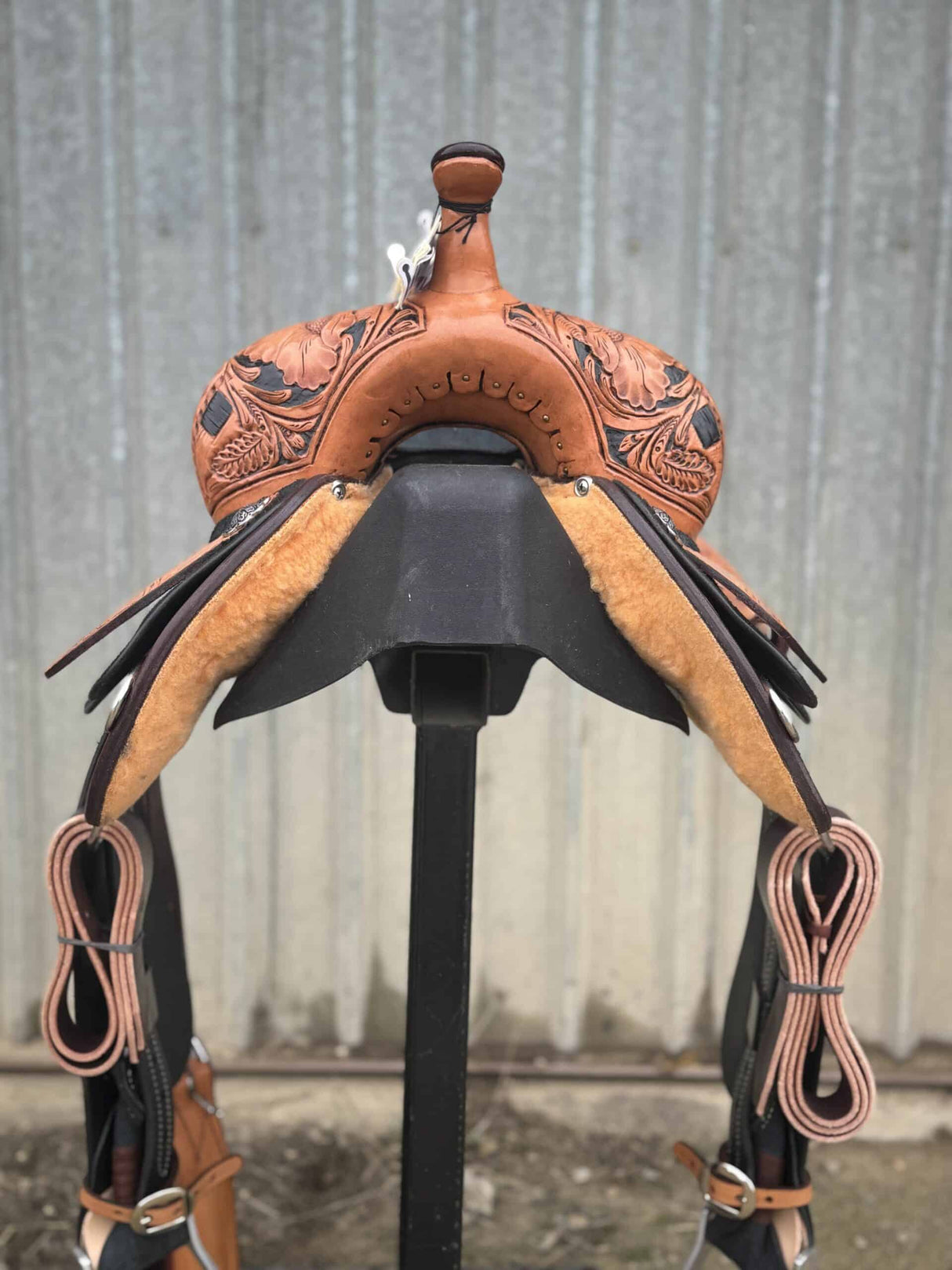 14" Barrel Saddle - Checkered