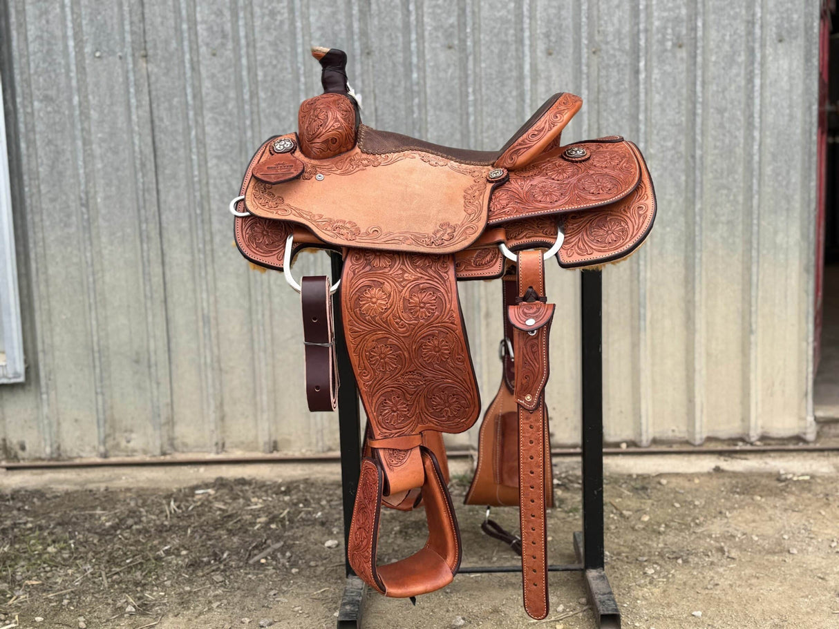 14.5" Rope Saddle - Emory Flower