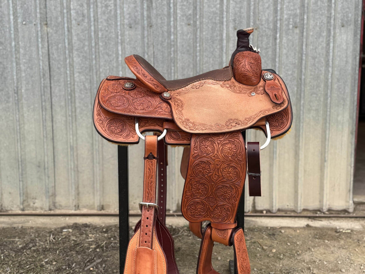 14.5" Rope Saddle - Emory Flower