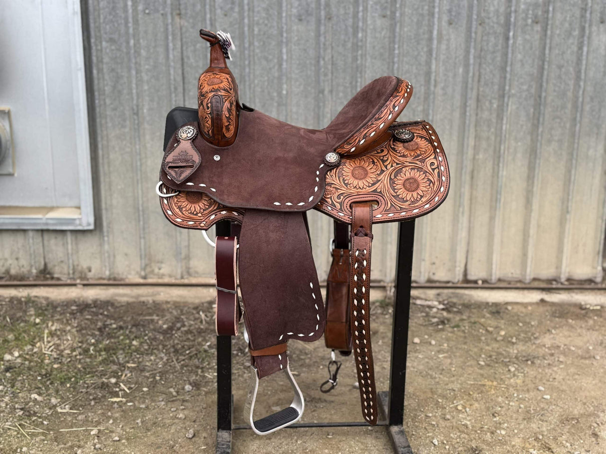 14.5" Barrel Saddle - Sunflower