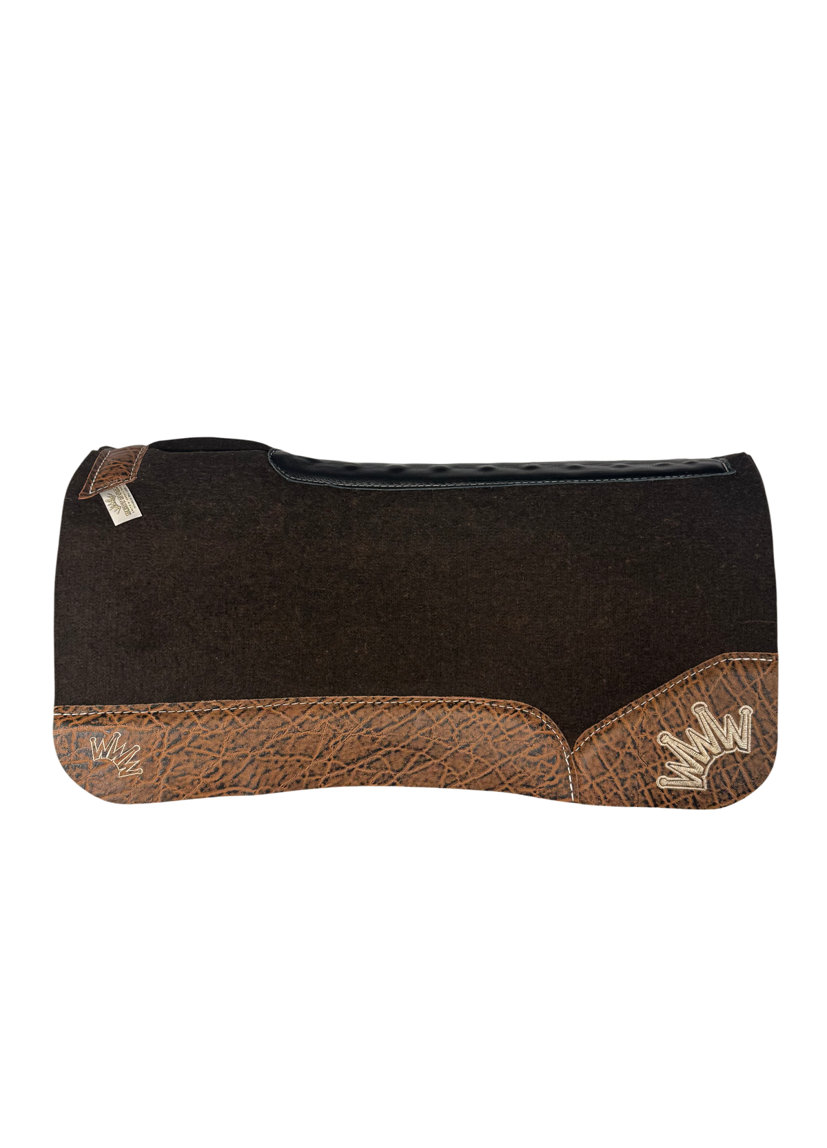OG Saddle Pad with Vintage Peat Elephant - Crown in Beige Embroidery