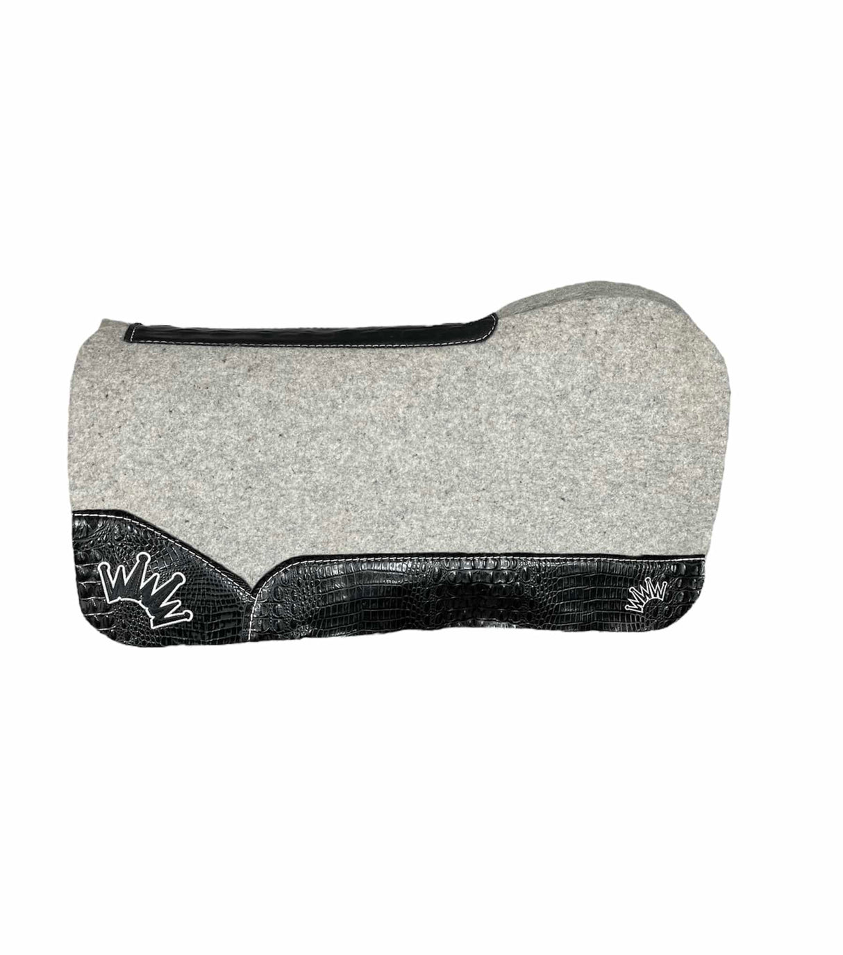 32x32 3/4" Kush Gray Wool New Open Wither Saddle Pad (#99568)
