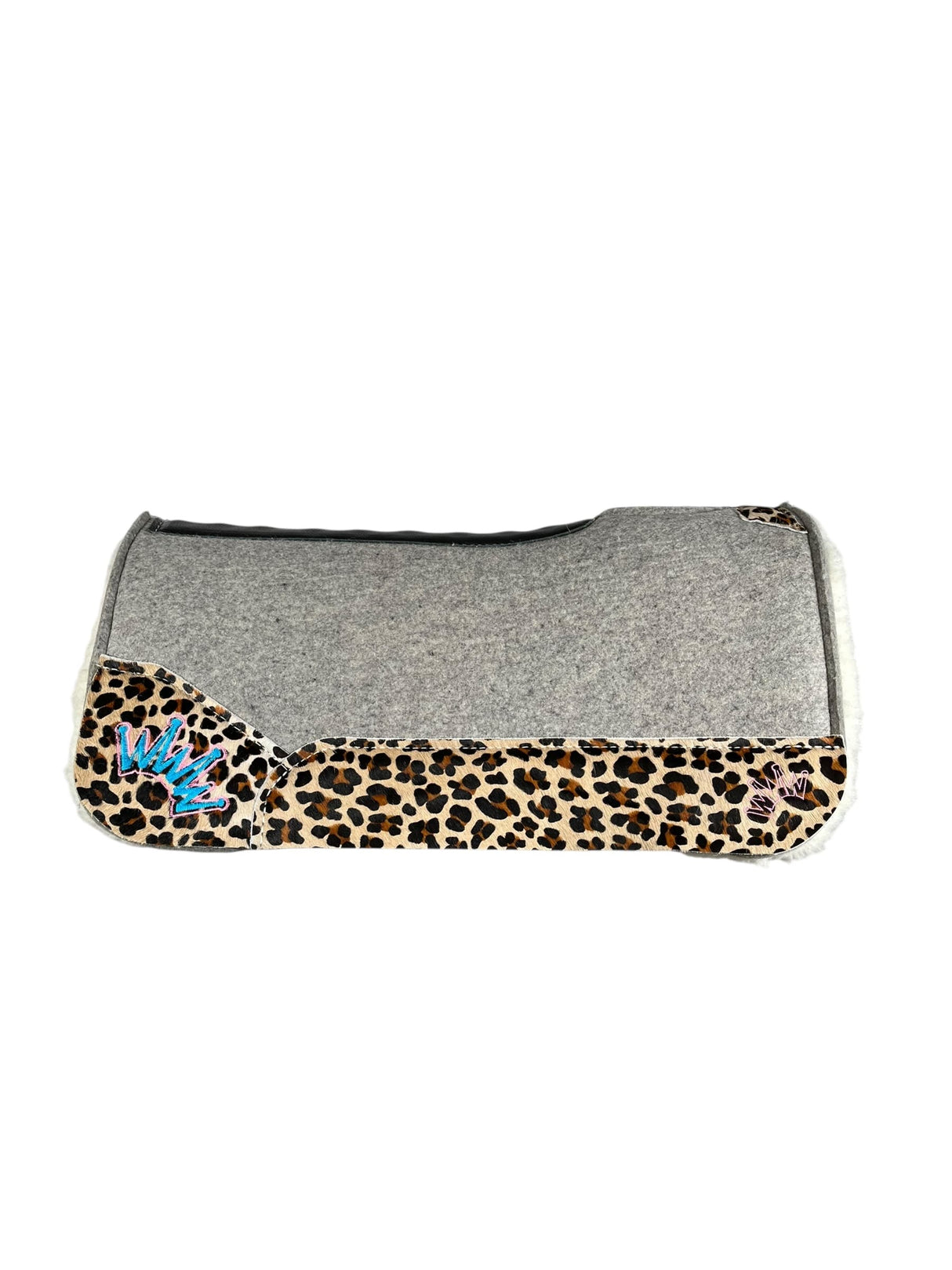 28x28 1" Gray Kush Fleece Saddle Pad (#123521)
