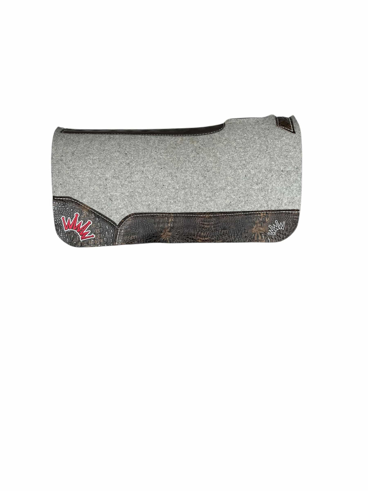 32x32 3/4" Gray Kush Wool Saddle Pad (#133163)