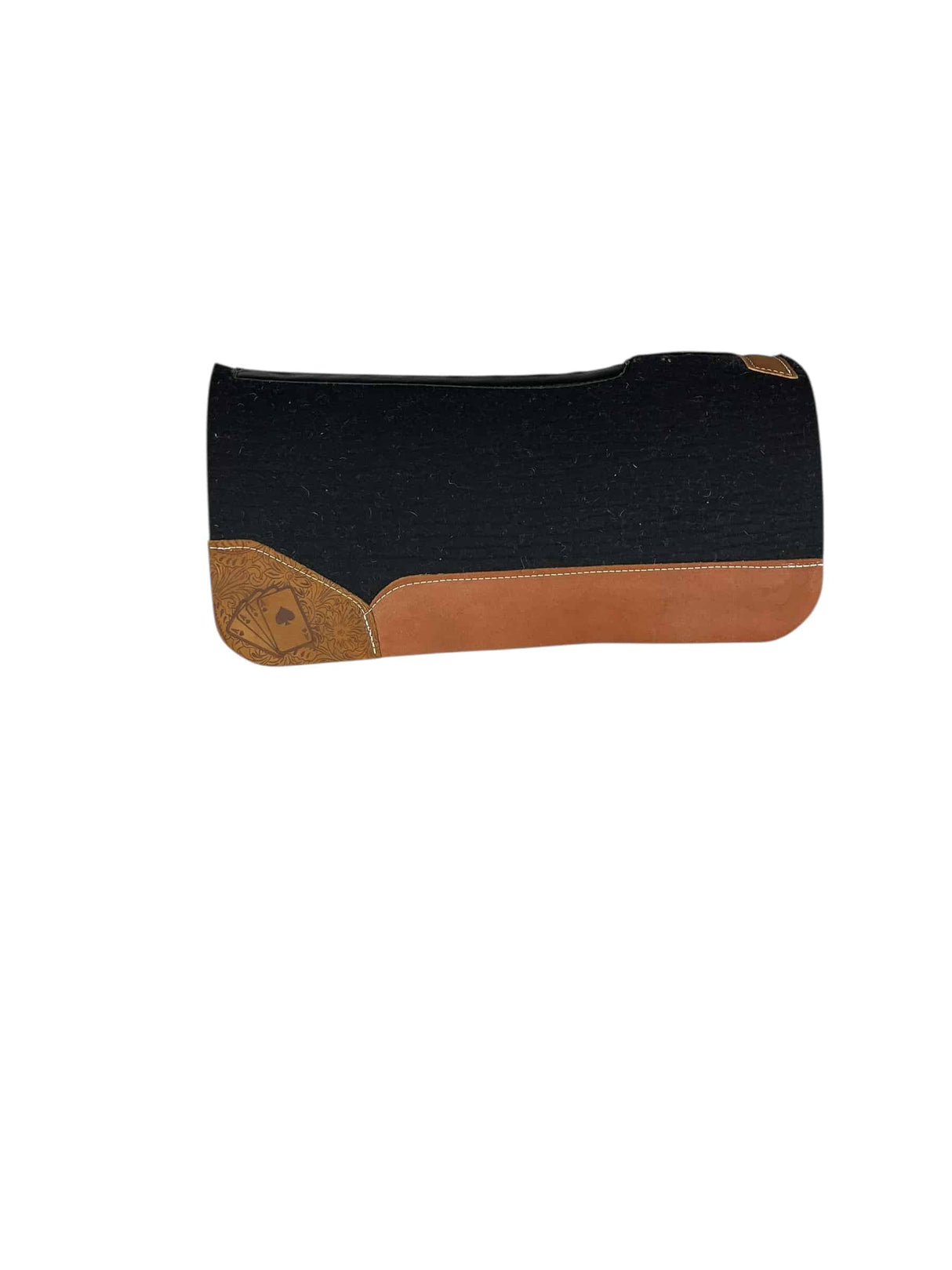 32x32 1" Black Kush Wool Saddle Pad (#133925)