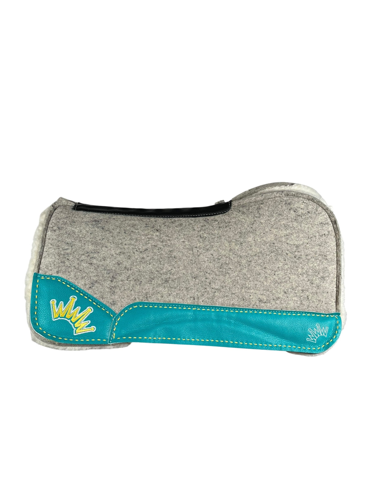 32x32 3/4" Gray Kush Fleece Open Extended Wither Saddle Pad (#123537)