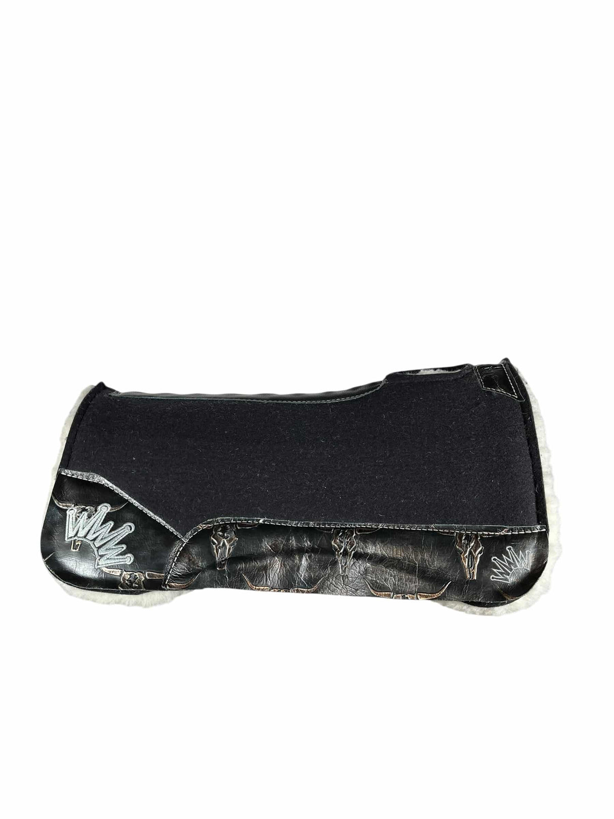 28x28 3/4" Black Kush Fleece Saddle Pad (#123526)
