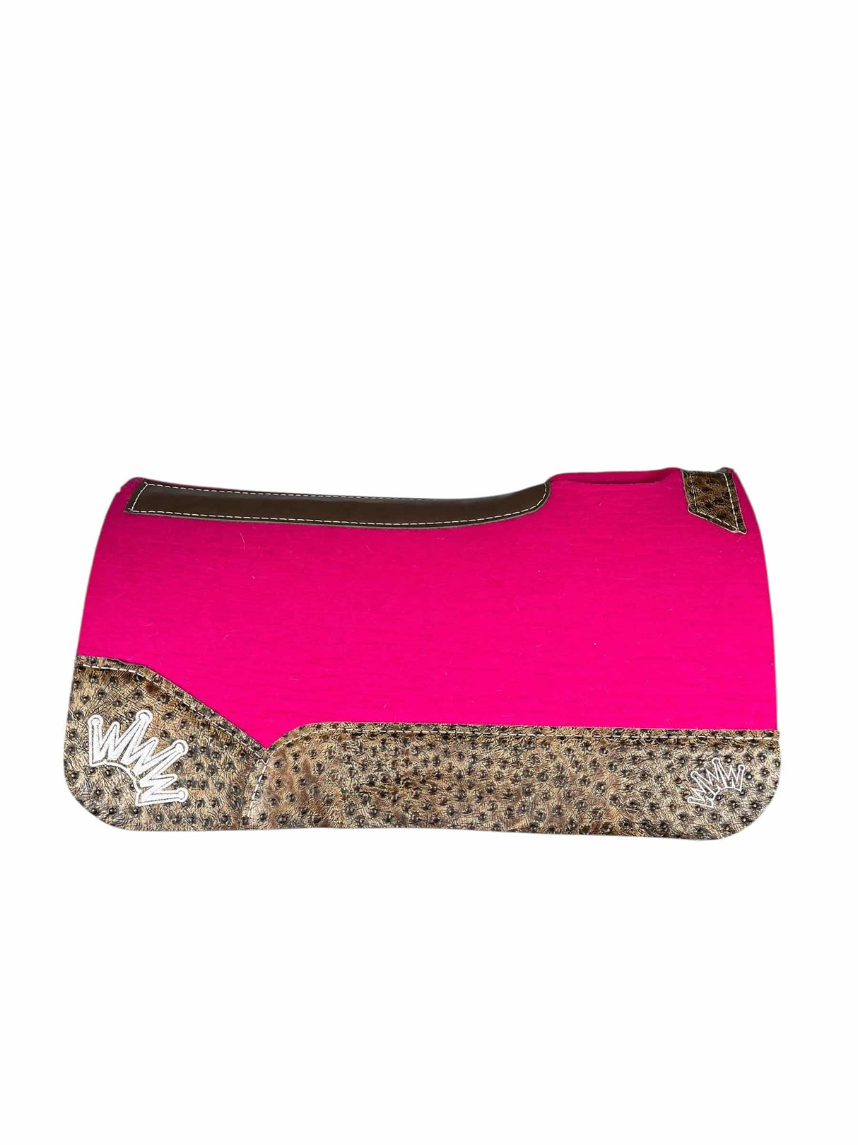 28x28 3/4" Pink Kush Wool Saddle Pad (#123858)