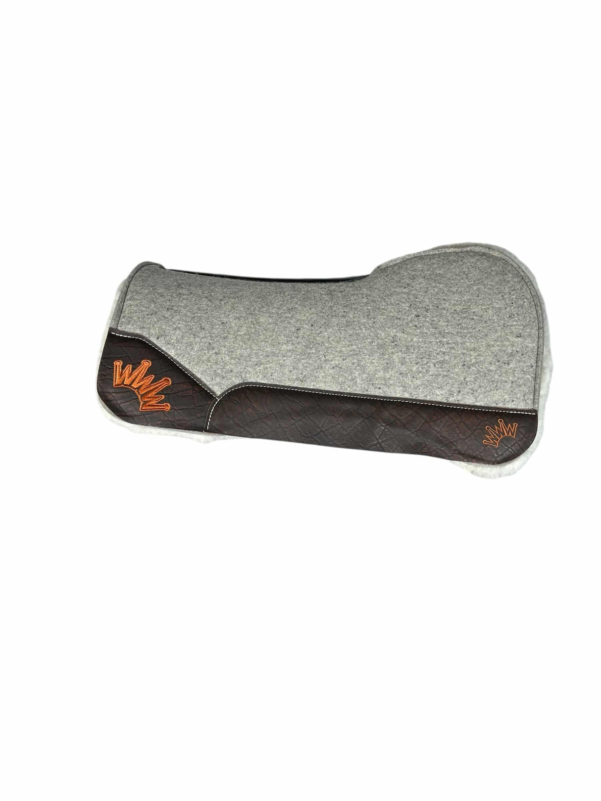 30x30 1" Gray Kush Fleece Open Extended Saddle Pad (#133842)