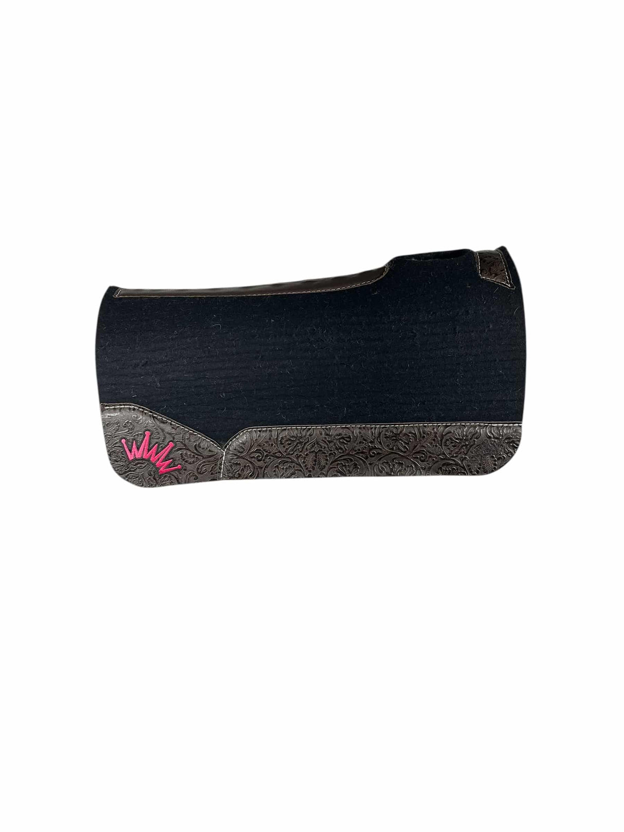30x30 1" Black Kush Wool Saddle Pad (#130920)