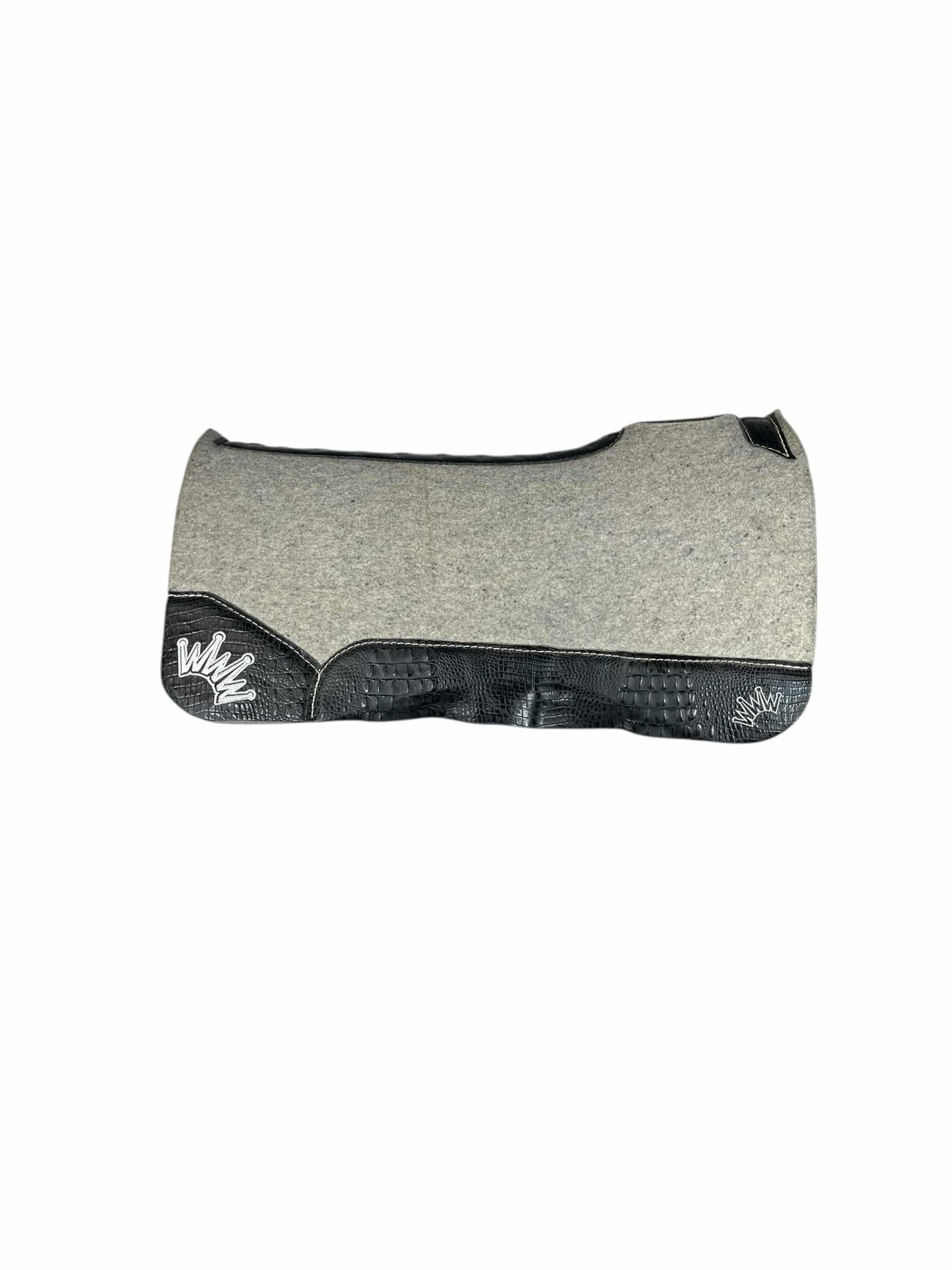32x32 1.25" Gray Kush Wool Saddle Pad (#133241)