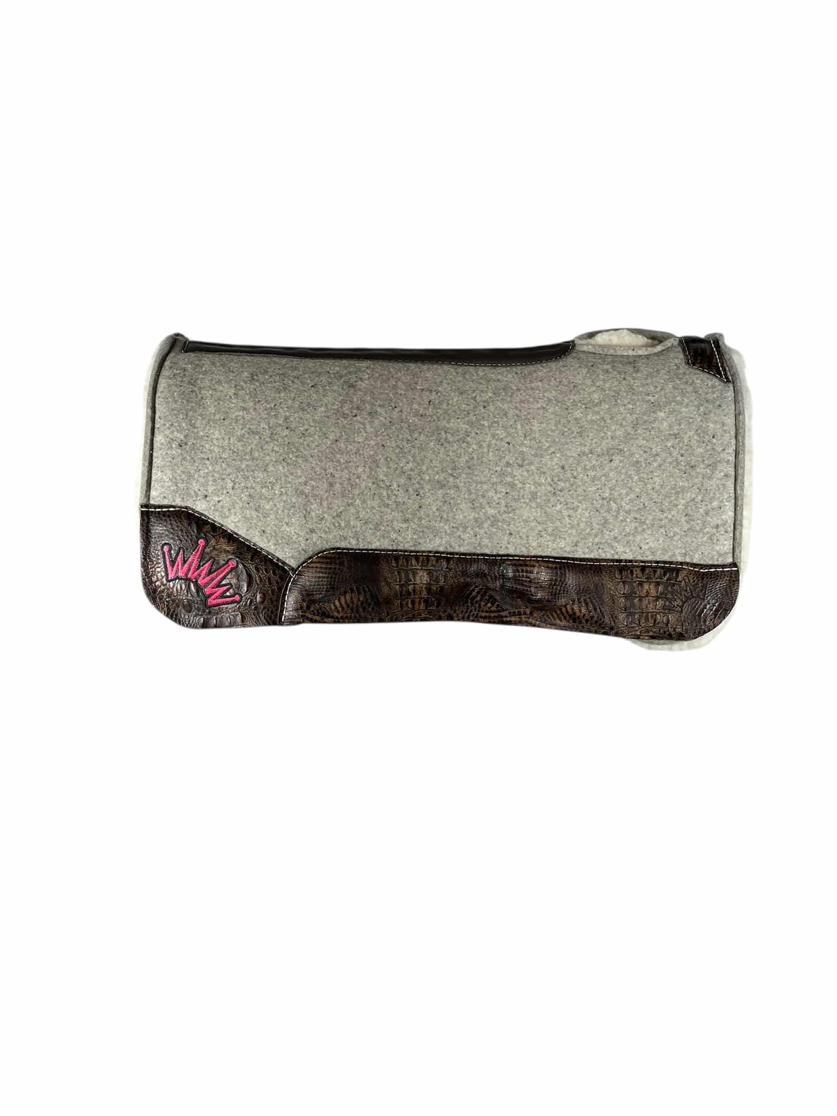 32x32 3/4" Gray Kush Fleece Saddle Pad (#132135)