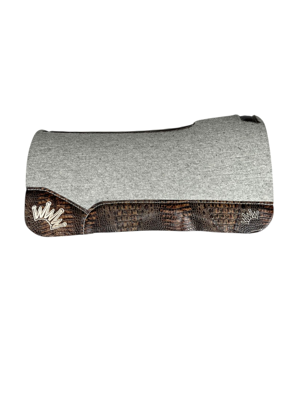 32x32 1.25" Gray Kush Wool Saddle Pad (#132292)