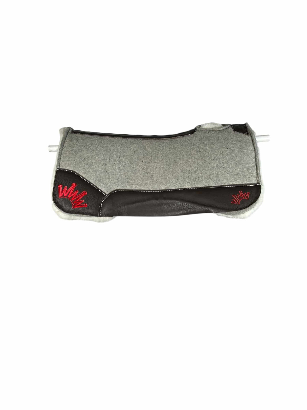 28x28 1" Gray Kush Fleece Saddle Pad (#133248)