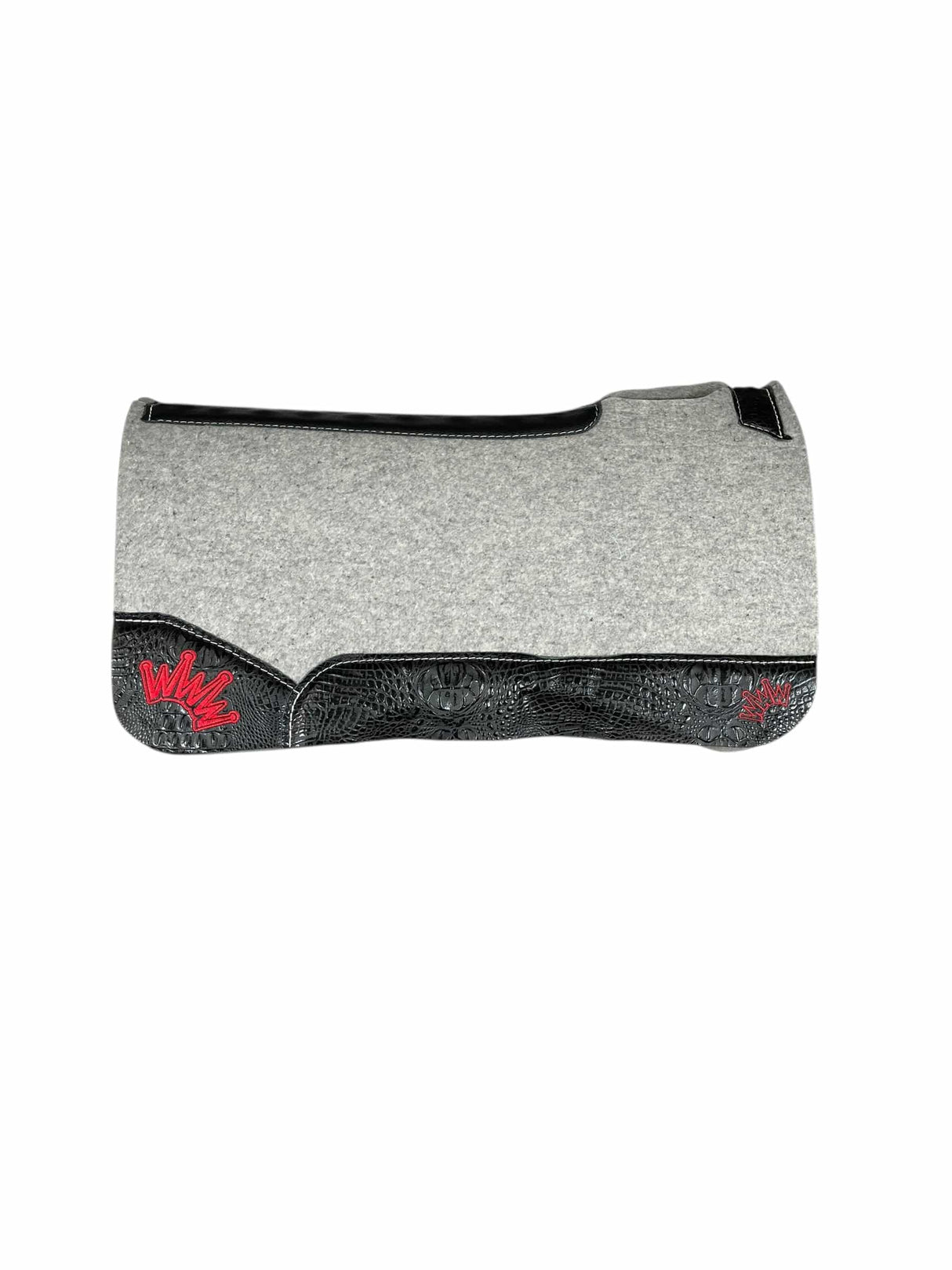 32x32 1.25" Gray Kush Wool Saddle Pad (#132296)