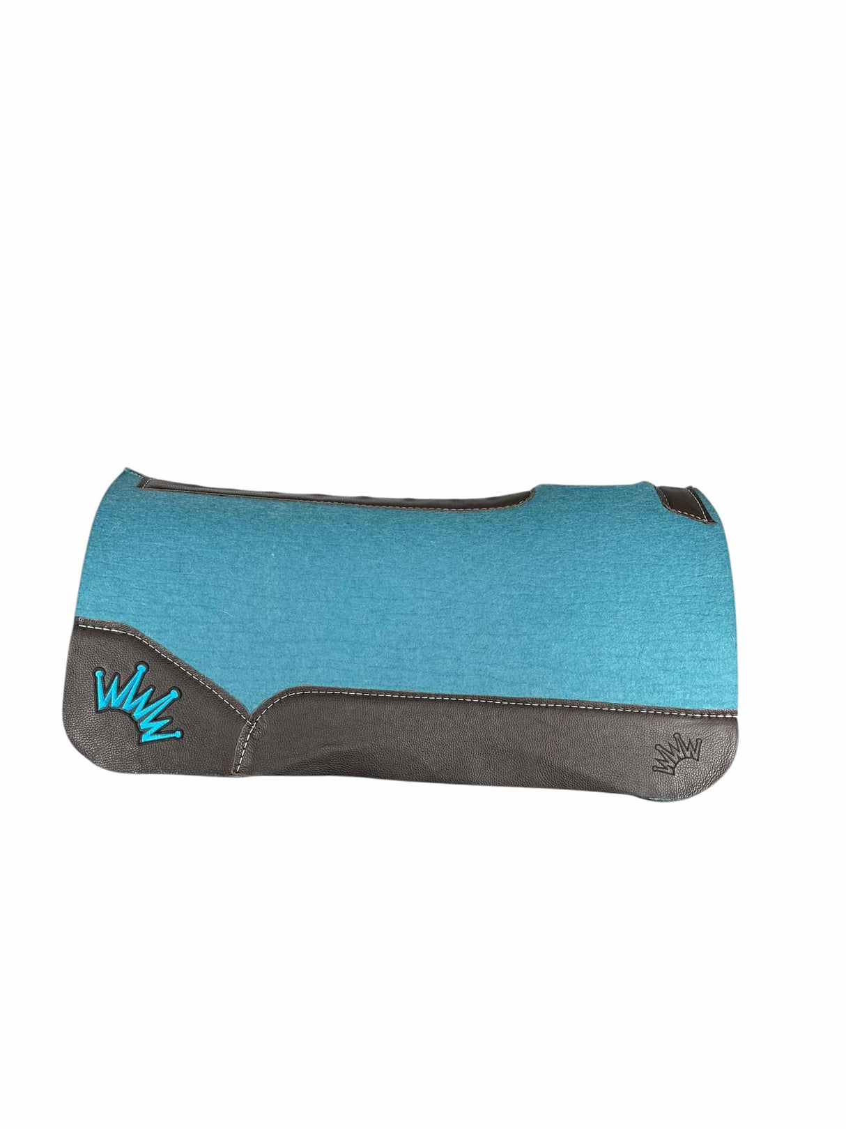 30x30 3/4" Turquoise Kush Wool Saddle Pad (#123547)