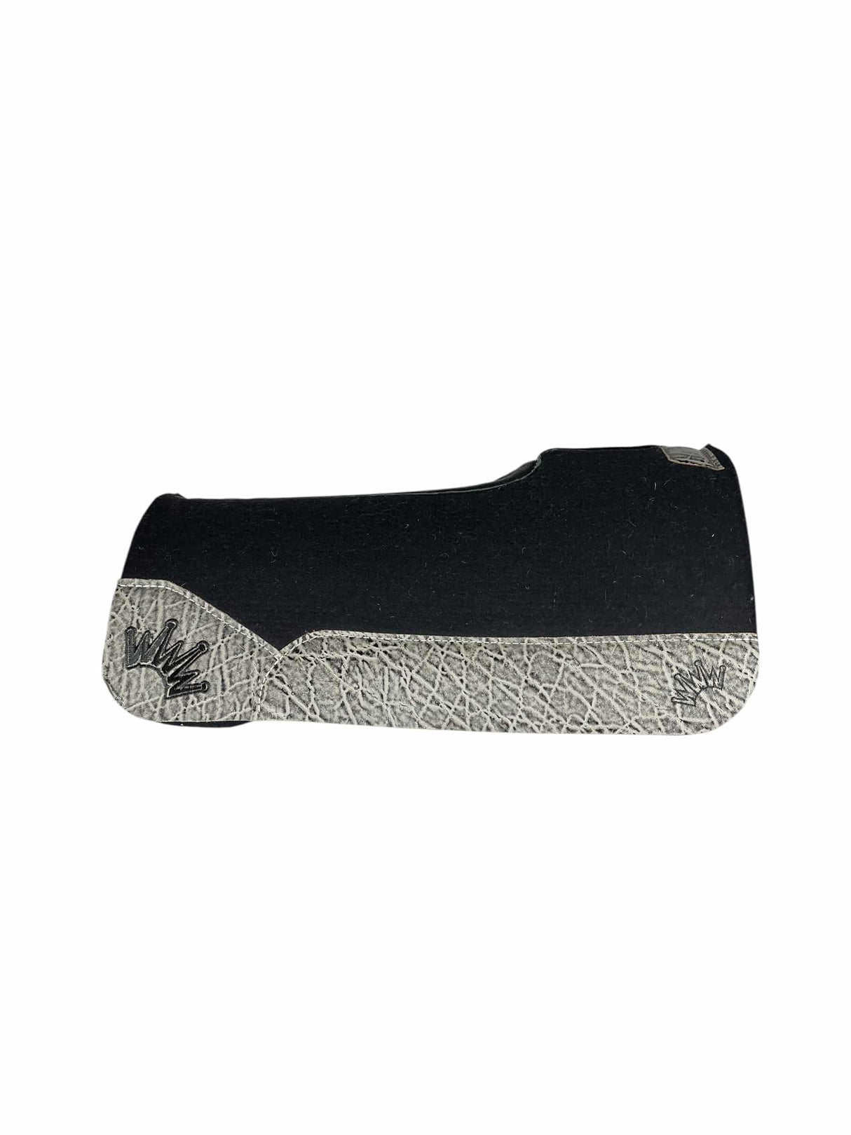 28x28 1" Black Kush Wool Saddle Pad (#129153)