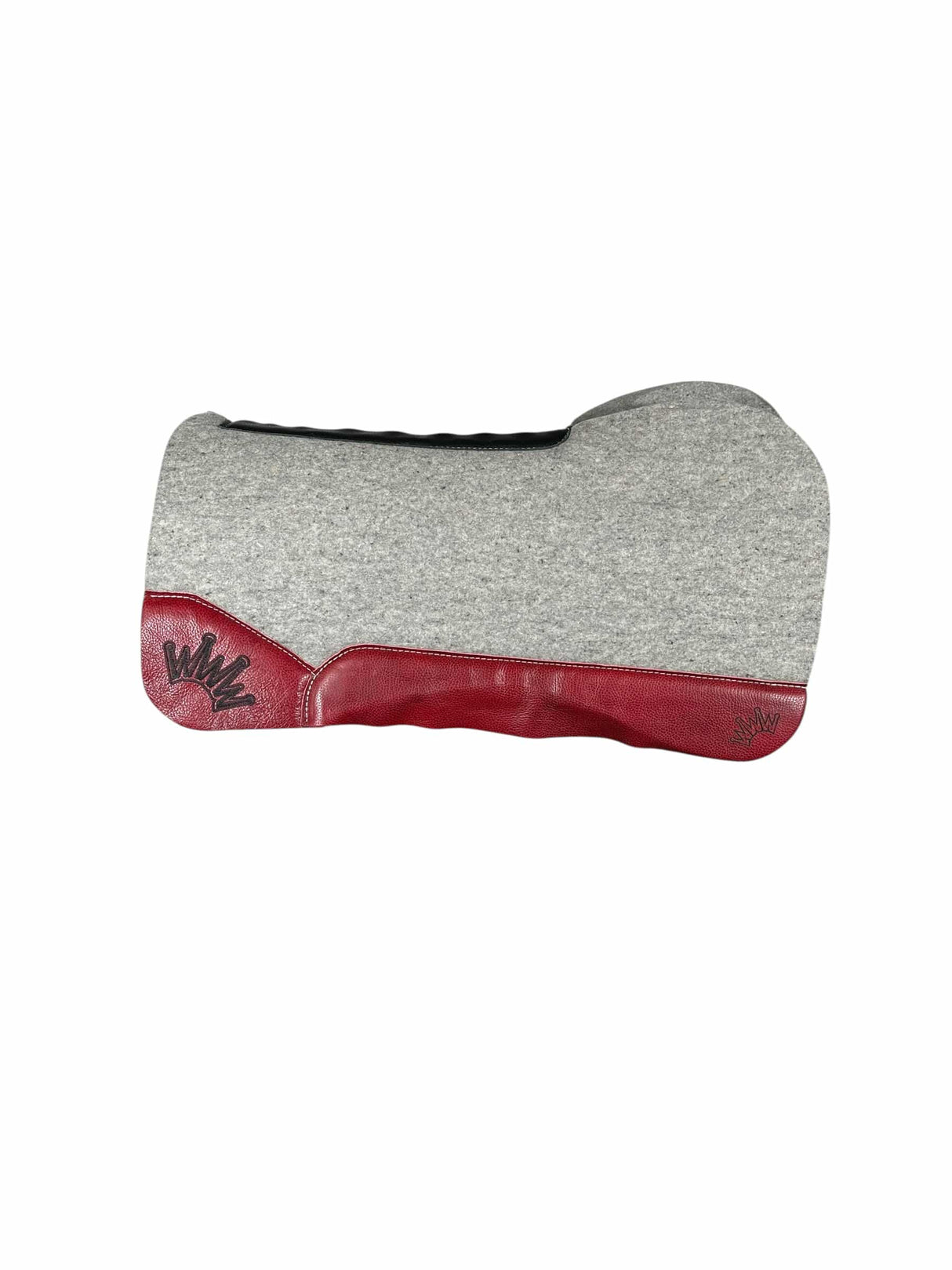 32x32 1.25" Gray Kush Wool Open Extended Saddle Pad (#128330)