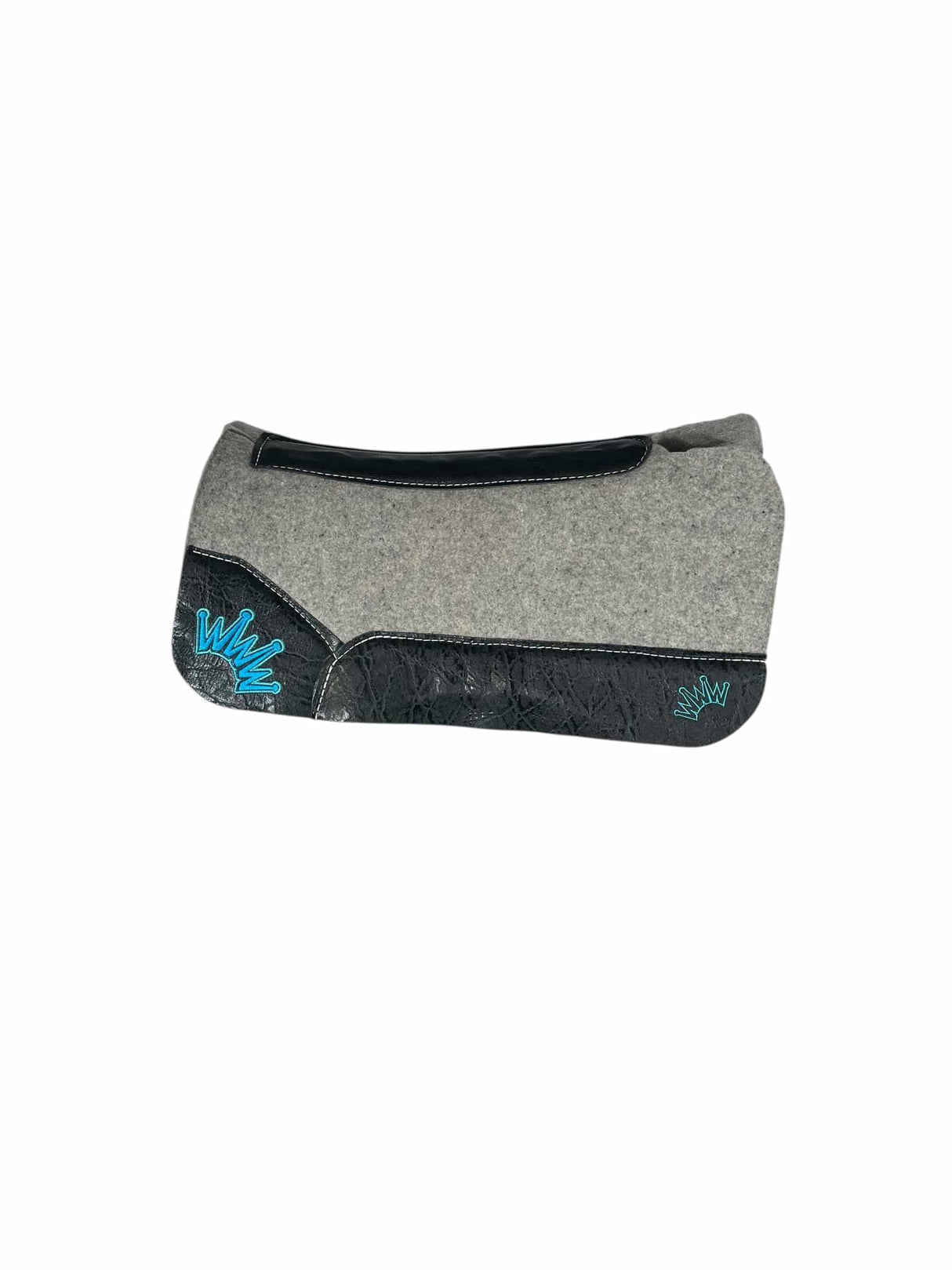 25x25 1" Gray Kush Open Petite PONY Saddle Pad (#133270)