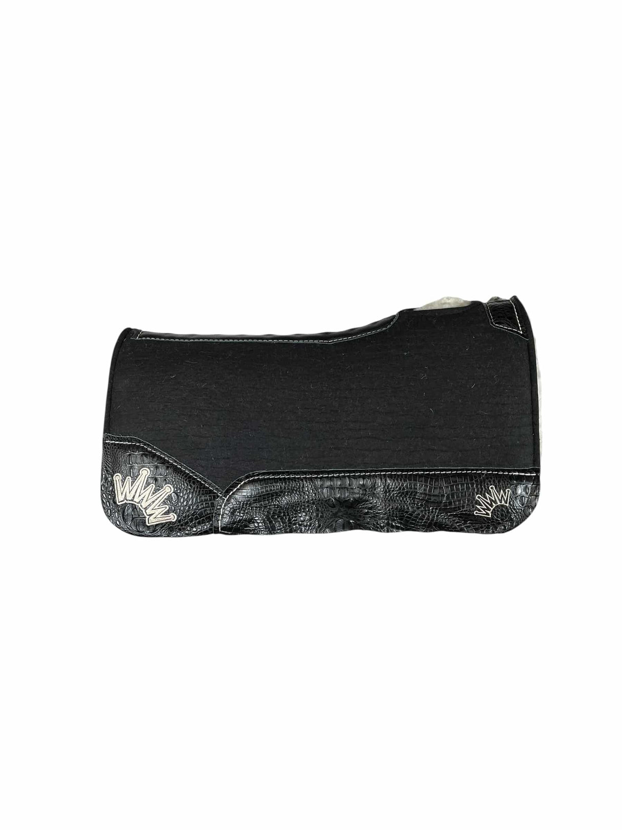 28x28 3/4" Black Kush Fleece Saddle Pad (#128388)