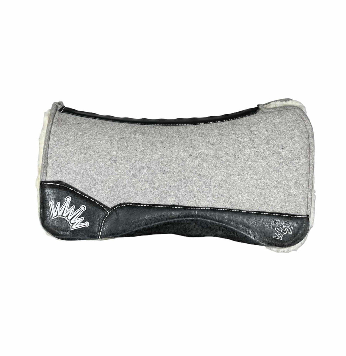 32x32 3/4" Gray Kush Fleece Petite Open Wither Saddle Pad (#102736)