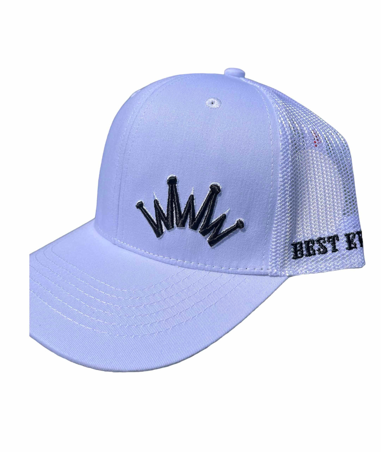 Trucker Hat White Puff Crown