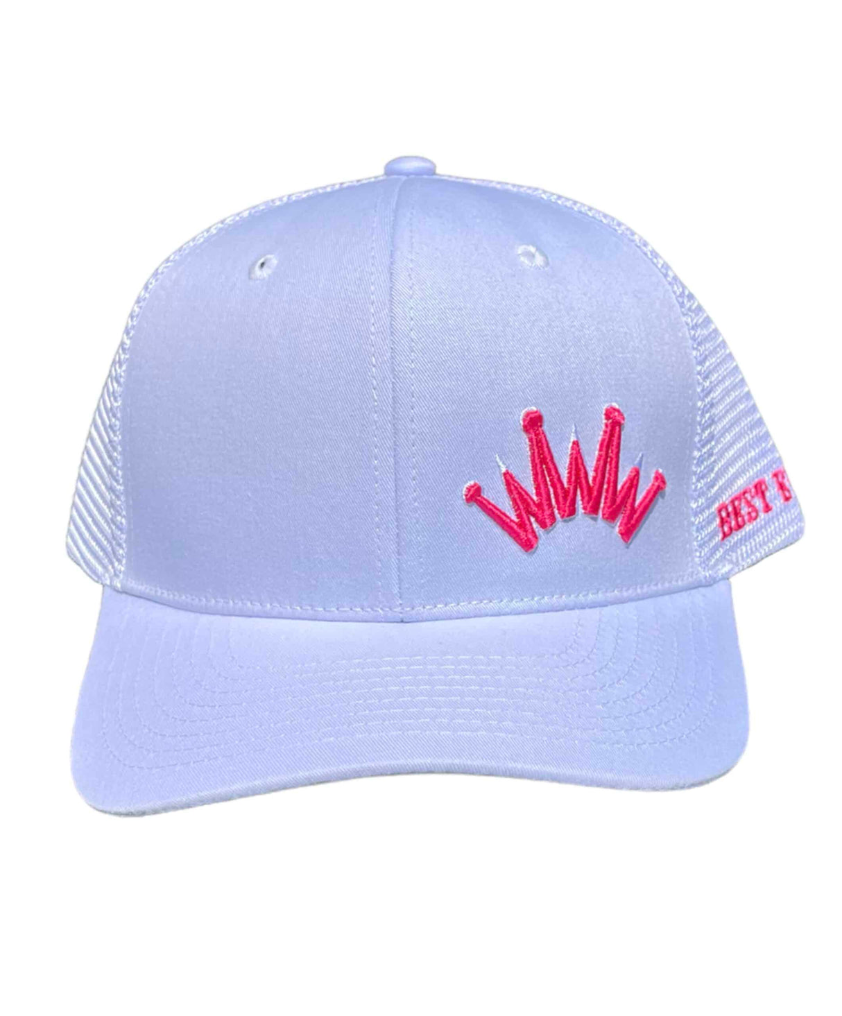 Trucker Hat White Puff Crown