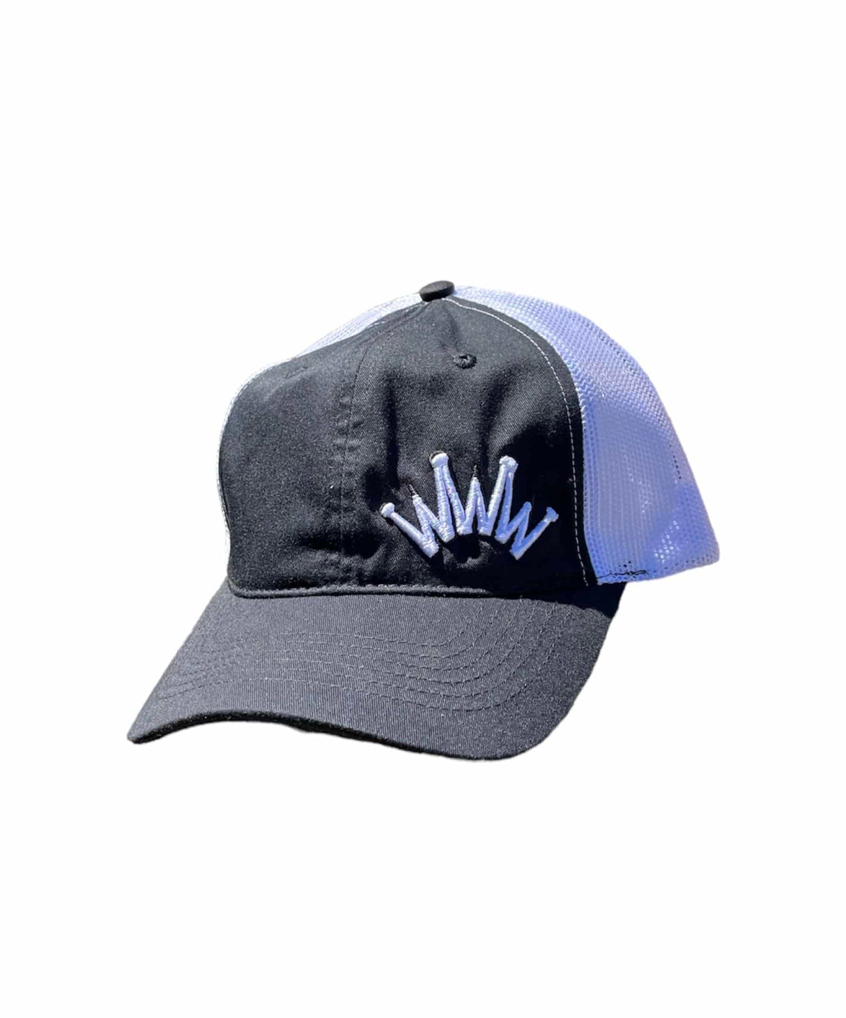 Trucker Hat Black and White Dad Style