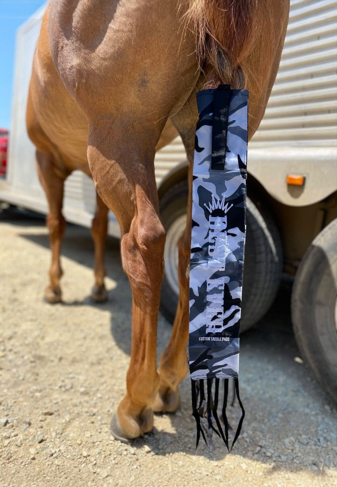 black white camo tailbag