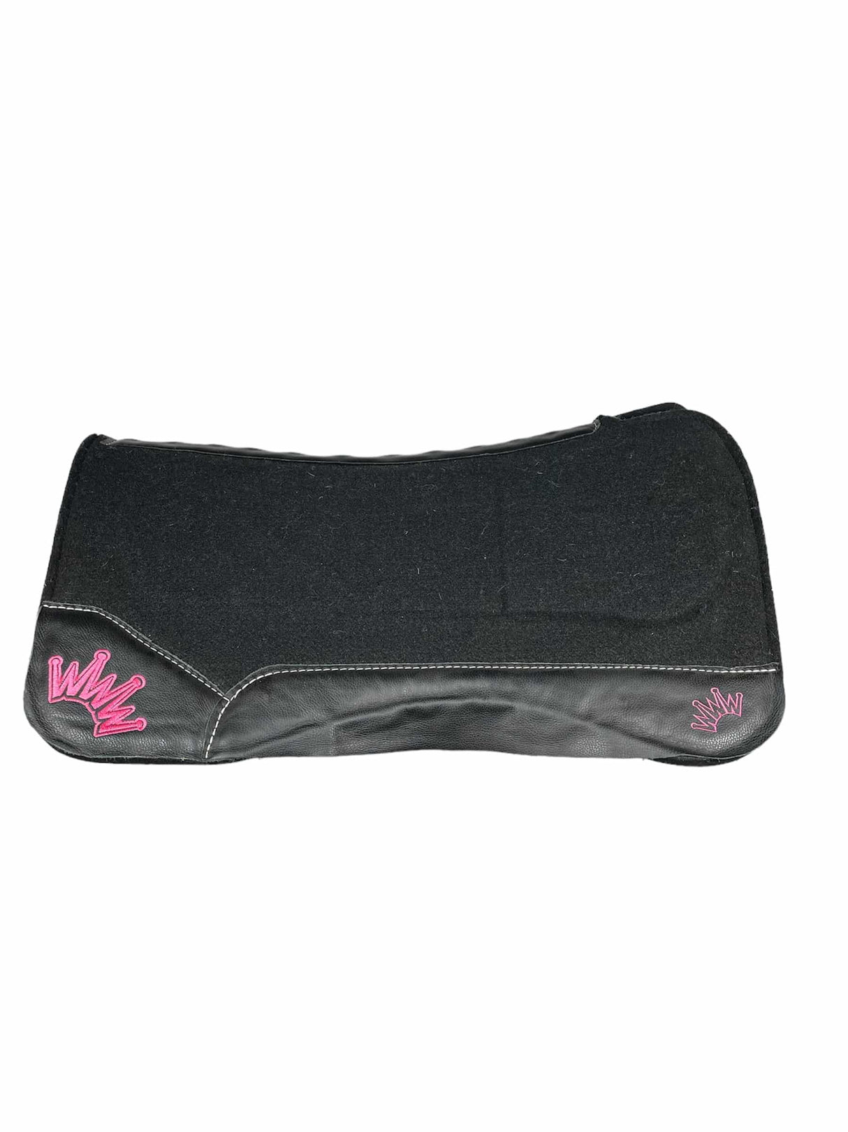 32x32 1" Black Kush Cadillac Petite Open Wither Saddle Pad (#108079)
