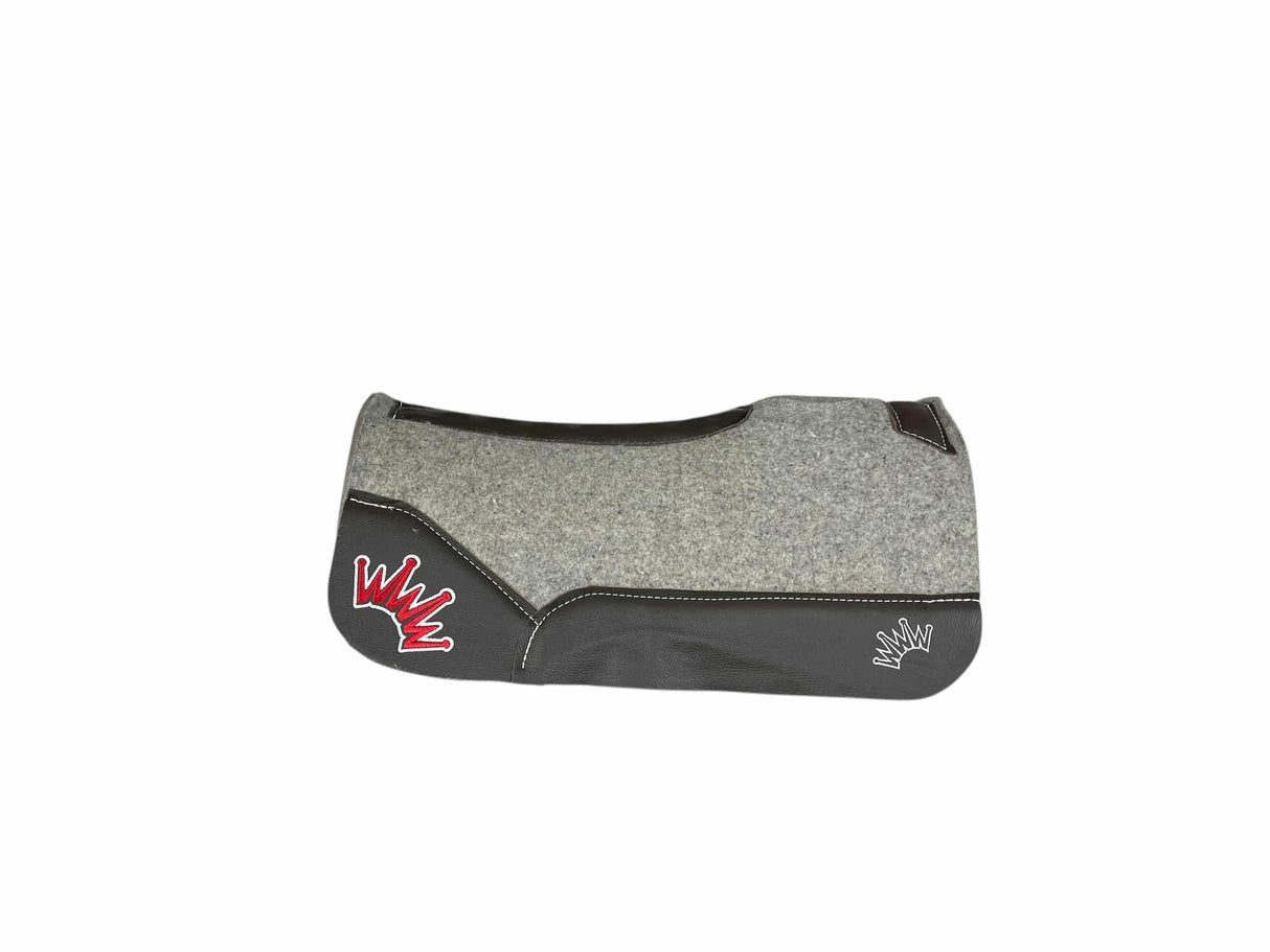 25x25 1.25" Kush Gray Wool PONY Saddle Pad (#111641)