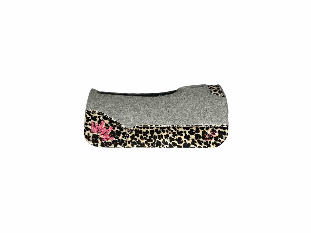25x25 3/4" Kush Gray Wool Deep Contour PONY Saddle Pad (#111707)